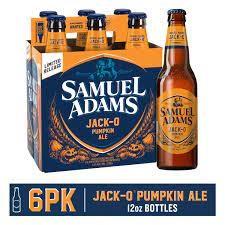 Samuel Adams Brew - Jack-O Pumpkin Ale Beer (6 pack bottles) (6 pack bottles)